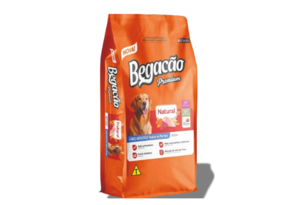 Ração Begacão Natural Carne e Legumes