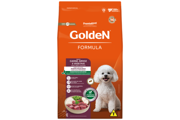 Ração Golden Formula Cães Adultos Pequeno Porte Carne
