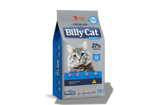 Ração Billy Cat Gatos Adultos Mix