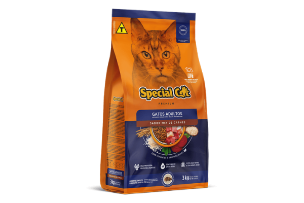 Ração Special Cat Gatos Adultos Mix de Carnes