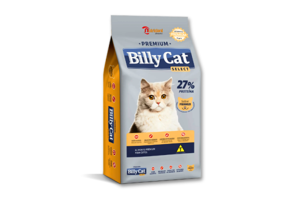 Ração Billy Cat Gatos Adultos Frango