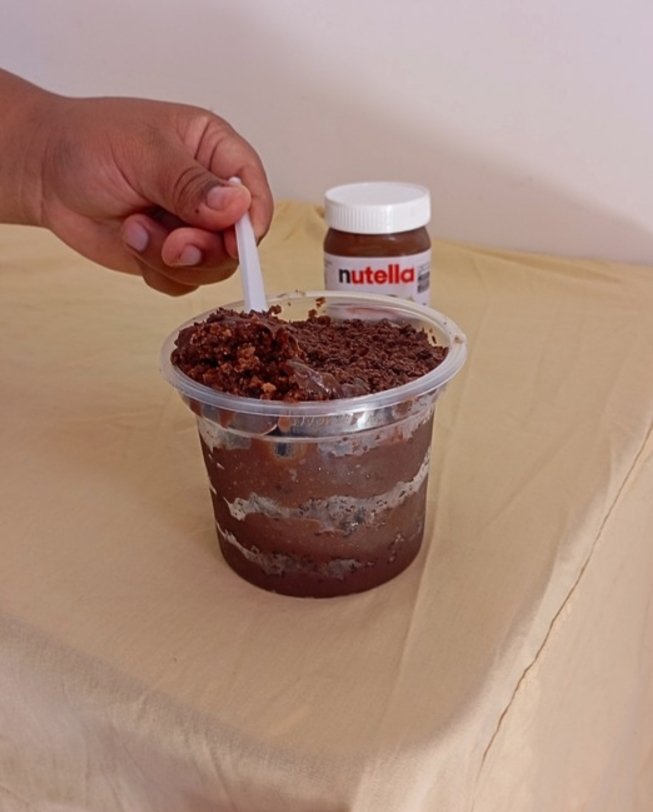 Brigadeiro com creme de avelã