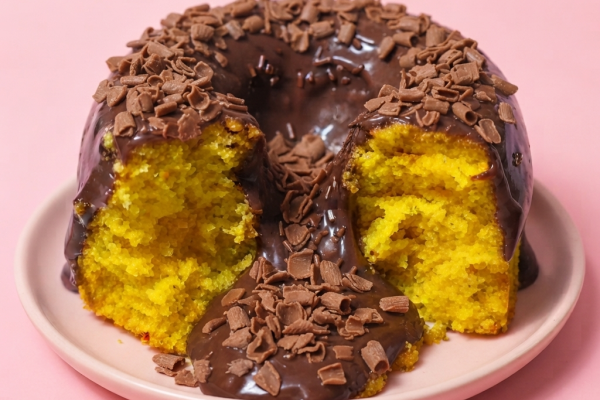 Mini Vulcão Cenoura com Chocolate