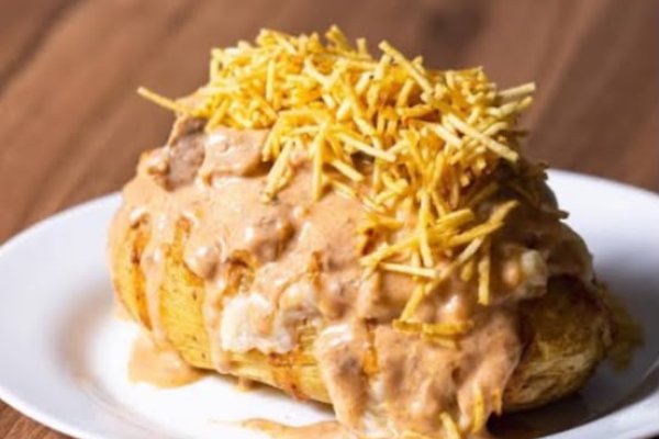 Batata Recheada de Strogonoff