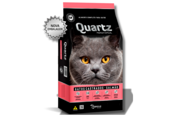 Ração Quartz Gatos Castrados Salmão