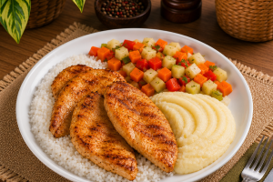 Frango Grelhado com Legumes Frescos