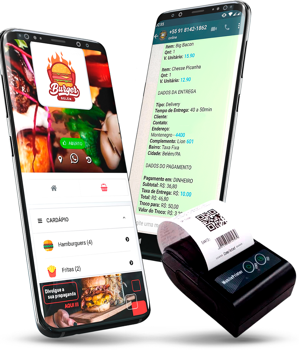 Cardápio Digital no Celular